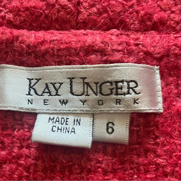 Kay Unger 2-Piece Pink Tweed Suit / Outfit (Top and Skirt) (6) - Picture 5 of 7